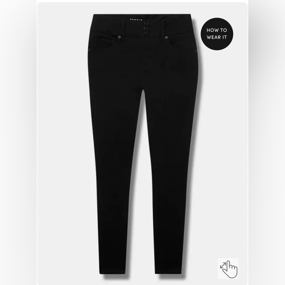 Torrid Black High Rise Women Jeans - Picture 5 of 7
